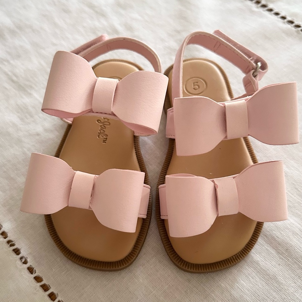 Cat & Jack Pink Bow Sandals